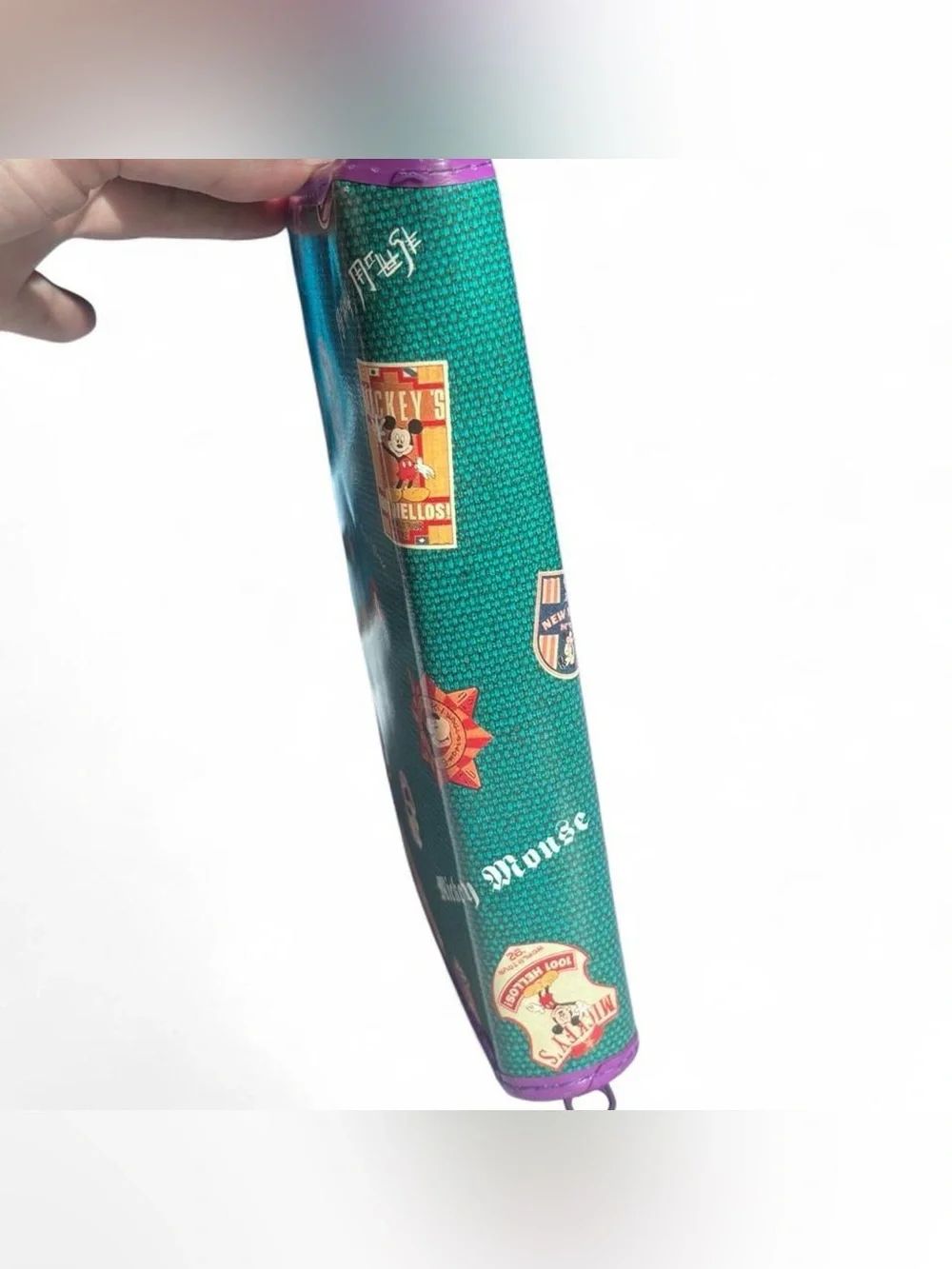 Rare Vintage 1991 Disney Mickey’s World Tour Vinyl Pencil Case Organizer